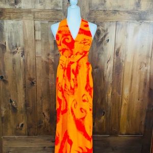 Vintage 60’s Fumi Hawaiian Wrap Maxi Dress